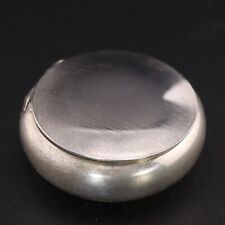 VTG Sterling Silver - B Co. Signed Antique Round Pill Box Container - 6.5g picture