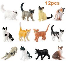 12pcs Cat Animal Toy PVC Action Figure Doll Kids Toys Party Gifts picture