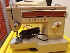 Vtg Singer Stylist Zig-Zag Sewing Machine 543 TESTED Works Accessories & CASE picture