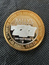 ⭐️BALLY’S HOTEL & CASINO Limited Edition 999% .6 oz. Pure Silver Coin⭐️ picture