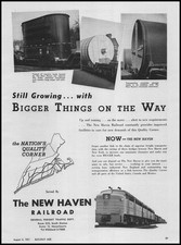 1951 The New Haven Railroad Electrical Transformer Storage Tank Photos Print Ad picture