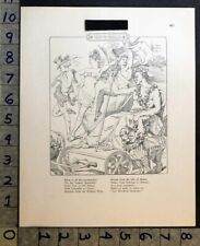 1913 POLITICAL SOCIETY NEW YORK DEMOCRAT TAMMANY OTHO CUSHING ART PRINT FC4414  picture