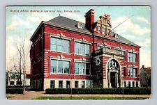 Toledo OH-Ohio, Monroe School, Antique Vintage Souvenir Postcard picture