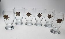 Vintage Durobor Brussels Beer Glasses Set of 6 Barware Faro Pertotale 647/35  picture