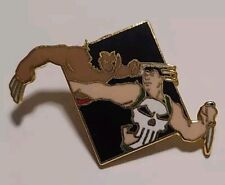 1990 Marvel Planet Studio's Pin Wolverine vs Punisher NOS picture