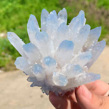 285G New Find blue PhantomQuartz Crystal Cluster MineralSpecimen picture