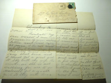 1888 Patient 3 Page Letter to Doctor w/envelope picture