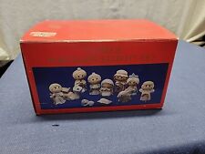 Impulse Giftware 1992 Big Eye Figurine Nativity Set 80112 11 pc Set  In Box picture