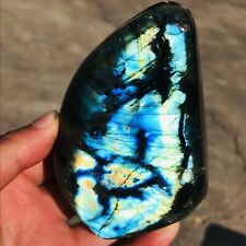 535g Natural Blue Gorgeous Labradorite Quartz Crystal Display Specimen Healing picture