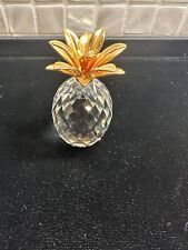 Vintage Swarovski Crystal Pineapple Gold Colored Leaf  A7507 NR 060 001 picture