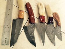 CUSTOM HAND MADE DAMASCUS STEEL FIXED BLADE SKINER KNIFE  65(lot of 5). picture