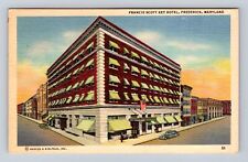 Frederick MD-Maryland, Francis Scott Key Hotel, Advertising ,Vintage Postcard picture