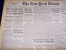 1940 FEBRUARY 26 NEW YORK TIMES - NEW DEALERS 3D TERM CLEAR - NT 2941 picture