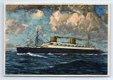 SS Europa Norddeutscher Lloyd Bremen Ocean Liner Postcard c.1940 picture
