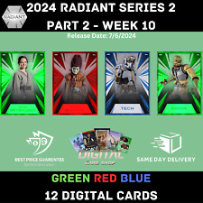 Topps Star Wars Card Trader 2024 RADIANT Series 2 Part 2 WEEK 10 GREEN RED BLUE picture