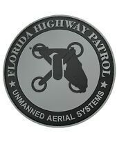 Florida Highway Patrol Unmanned Aerial Systems Drone Pilot Hook & Loop PVC Patch picture
