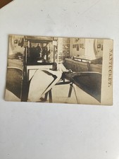 Nantucket Museum Jaw of Sperm Whale Caught by the “Bark Islander” RPPC Postcard picture