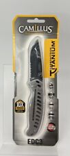 Camillus EDC3 Linerlock Stainless Folding AUS-8 Serrated Pocket Knife 19166 picture