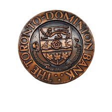 Toronto Dominion Bank TD Paperweight Medal 2.5