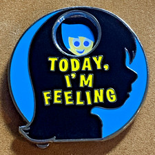 DISNEY WDW 2016 INSIDE OUT MOOD SPINNER “TODAY I’M FEELING” EMOTIONS SPINNER PIN picture