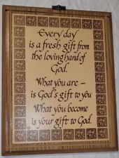 Language Plaques Everyday Is A Fresh Gift From The Loving Hands Of God picture
