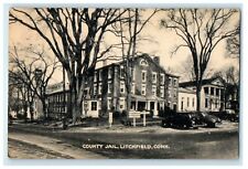 1916 County Jail, Litchfield Connecticut CT Posted Antique Cancel Postcard picture