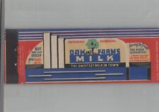 Matchbook Cover Full Length Oak Farms Milk Sweetest Milk In Town picture