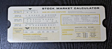 VINTAGE 1950 Stock Market Calculator SLIDE RULE Stock Value Computer pre-IBM $7 picture
