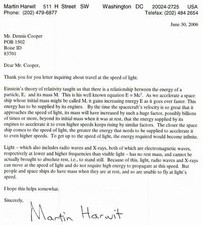 "Infrared Astronomy Pioneer" Dr Martin Harwit Hand Signed TLS Dated 2006 COA picture