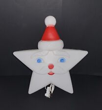 Rare SANTA CLAUS STAR SHAPED CHRISTMAS BLOW MOLD 1991 Union Products  picture