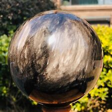 3.54LB Natural Beautiful  Silver obsidian ball Quartz Crystal Sphere Healing 344 picture