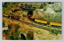 Middleborough MA-Massachusetts, A&D Toy Train Village, Layout, Vintage Postcard picture