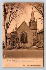 Easthampton, MA-Massachusetts, MethodistEpiscopal Church c1908, Vintage Postcard picture