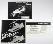 VTG Circa 1980 Kyle Buxton Racing Sponsorship Promo Cards Demographics Packet picture