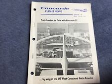 BAC /Aerospatiale Concorde Flight News 002 19th November 1974 Original Rare picture