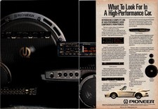 1988 • PIONEER Slant nose Porsche Print Ad • Electronics Audio 80s GA.04 picture