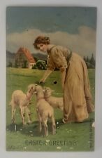 Easter Post Card Mailick Squeeze The Card Series 336952 Lamb Unused Unposted picture