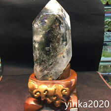 13LB Top Natural green Ghost phantom Quartz Crystal Mineral specimen heal Decor picture