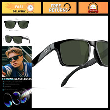 BNUS Corning Glass Lens Sunglasses for Men Women, Polarized Option UV400 picture