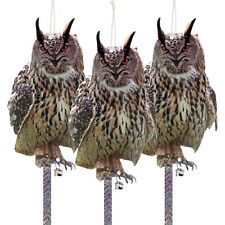 Kungfu Mall Owl to Keep Birds Away, 3Pcs Bird Scare Reflective Hanging Decora... picture