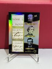 ABRAHAM LINCOLN 2024 PIECES OF THE PAST 1800's EDITION HAND WRITTEN TRIPLE RELIC picture