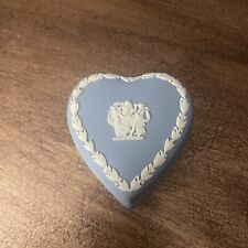 Wedgwood Blue Jasper Heart Trinket Box 
