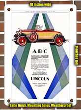 METAL SIGN - 1928 Lincoln Sport Roadster England - 10x14 Inches picture