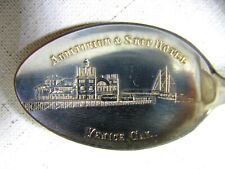 Venice CA Sterling Silver Souvenir Spoon of Auditorium & Ship Hotel c. 1910 picture