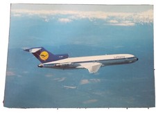 Vintage Postcard Lufthansa B727 Europa Jet in Flight Printed in Germany picture