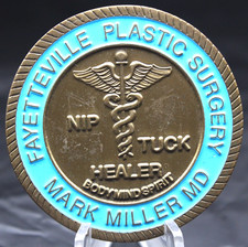Navy Hospital Corpsman Medical Challenge Coin Plastic Surgery Doctor 1.75" picture