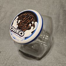 Vintage Oreo Cookie Canister Jar w/Lid Countertop Glass Anchor Hocking/Nabisco picture