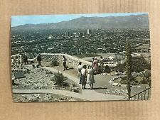 Postcard El Paso TX Texas Downtown Aerial View Scenic Drive Vintage PC picture
