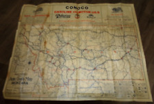 1925 rand mcnally montana auto trails map in good shape used picture