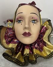 Porcelain Head Doll Vintage Display Collectible Figurine picture